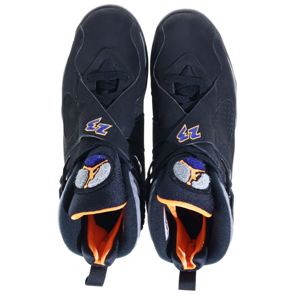 NIKE(ナイキ) 【観賞用 2013年製】AIR JORDAN 8 RETRO PHOENIX SUNS エアジョーダン レトロ フェニックス サンズ ハイカットスニーカー ブラック US10/28cm 305381-043