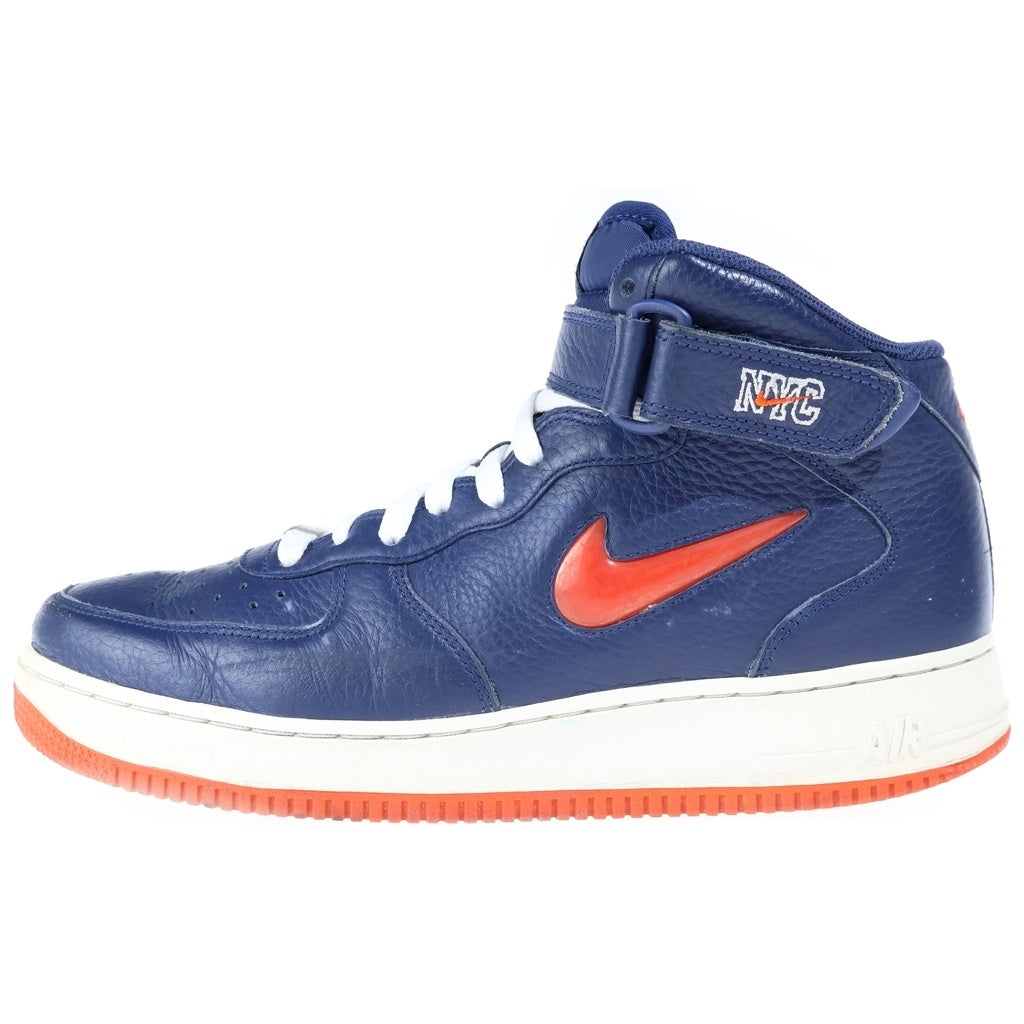 NIKE(ナイキ) AIR FORCE 1 MID NYC JEWEL エアフォース1 ミッド ニューヨークシティ ジュエル ハイカットスニーカー ネイビー US10/28cm 315123-402