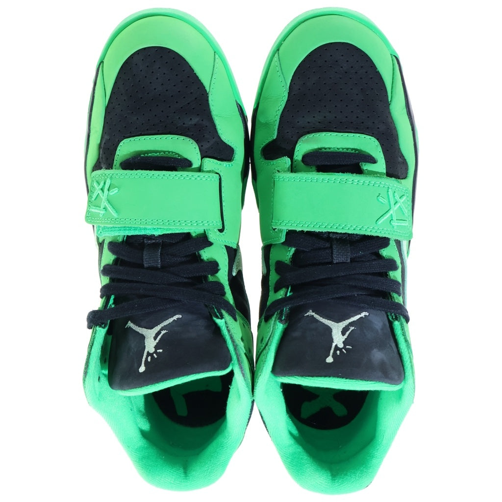 NIKE(ナイキ) ×TRAVIS SCOTT JUMPMAN JACK T-REXX トラビススコット ジャンプマン ジャック トレーナー ローカットスニーカー ブラック/グリーン US9.5/27.5cm IM9113-300