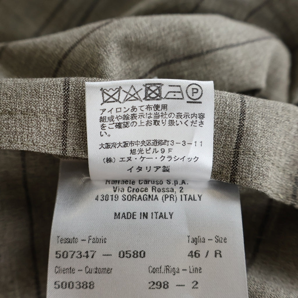NO BRAND(ノーブランド) エルバ ストライプ ジャケット ライトジャケット ブラウン EL2M205U