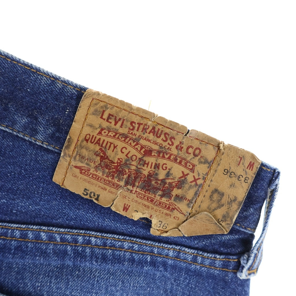 Levi's(リーバイス) 90S VINTAGE 501XX ヴィンテージ 復刻 ボタン裏555 BIG E ストレート デニムパンツ インディゴ