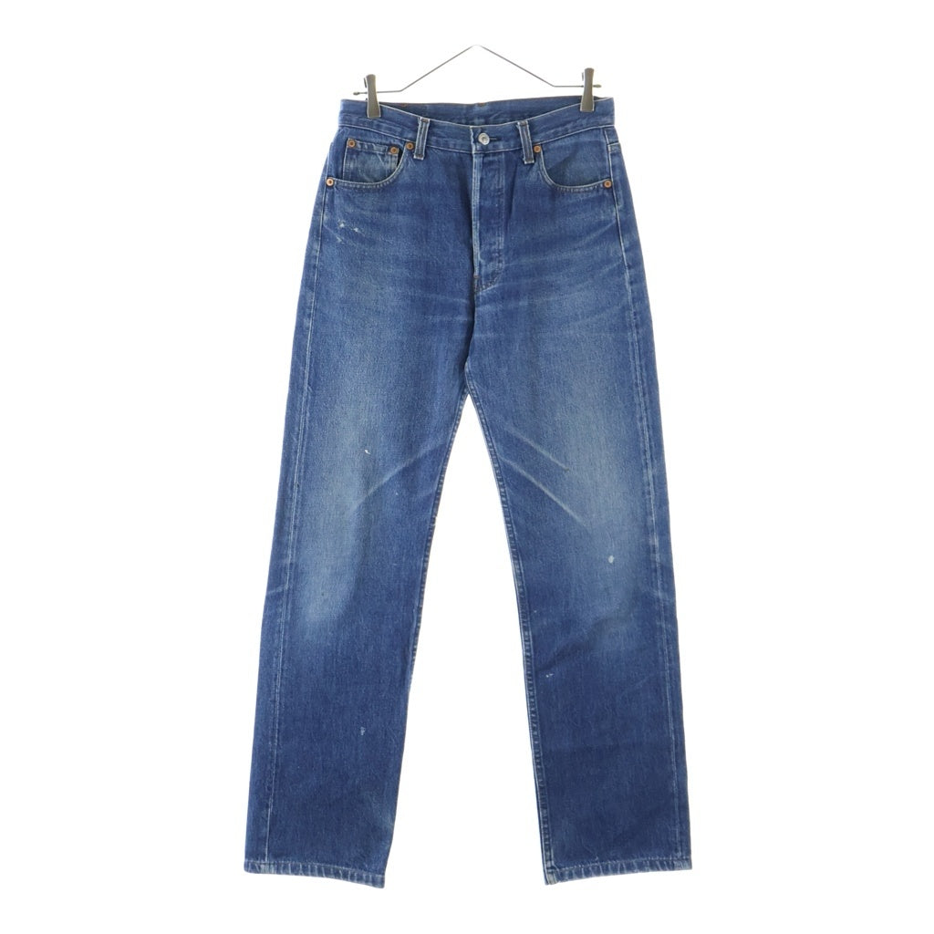 Levi's(リーバイス) 01年製 VINTAGE 501XX ヴィンテージ 復刻 ボタン裏555 スモールe 不均等V ストレート デニムパンツ インディゴ