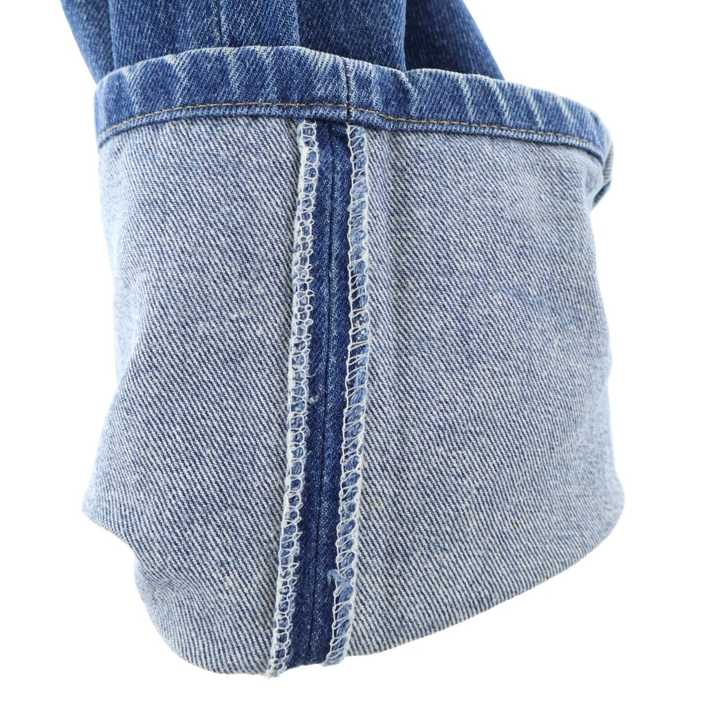 Levi's(リーバイス) 01年製 VINTAGE 501XX ヴィンテージ 復刻 ボタン裏555 スモールe 不均等V ストレート デニムパンツ インディゴ