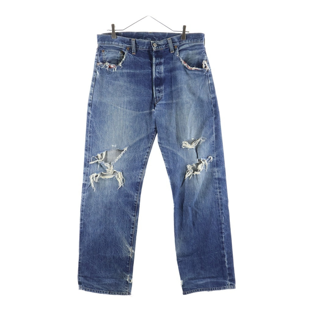 Levi's(リーバイス) 90S VINTAGE 501XX ヴィンテージ 復刻 ボタン裏555 BIG E ギャラ入り ストレート デニムパンツ インディゴ