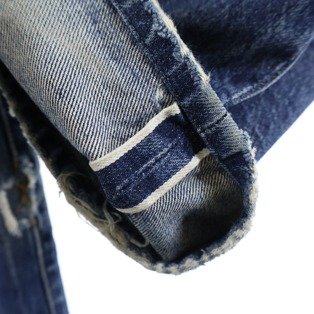 Levi's(リーバイス) 90S VINTAGE 501XX ヴィンテージ 復刻 ボタン裏555 BIG E ギャラ入り ストレート デニムパンツ インディゴ