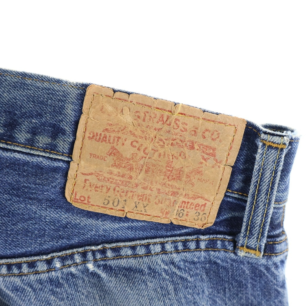 Levi's(リーバイス) 90S VINTAGE 501XX ヴィンテージ 復刻 ボタン裏555 BIG E ギャラ入り ストレート デニムパンツ インディゴ
