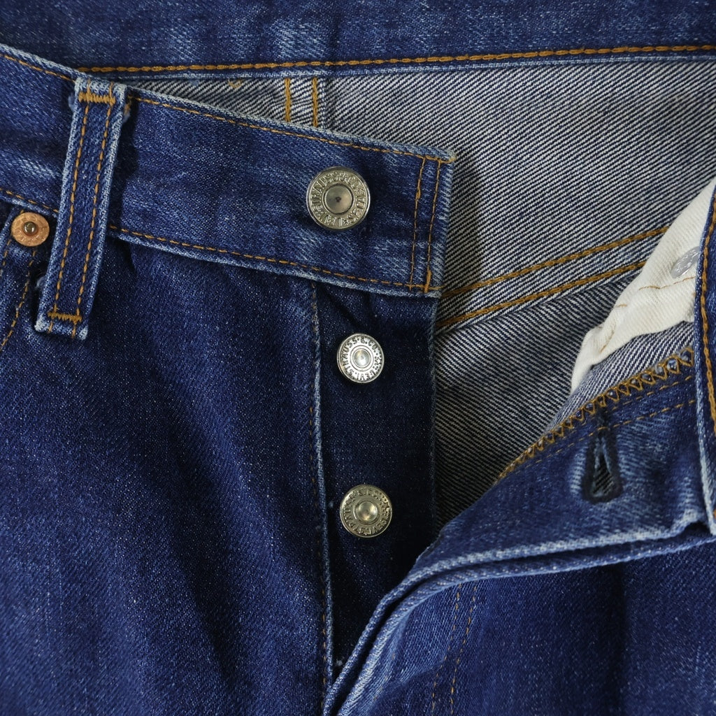 Levi's(リーバイス) 90S VINTAGE 501XX 復刻 BIG E ボタン裏555 ストレート デニムパンツ インディゴ