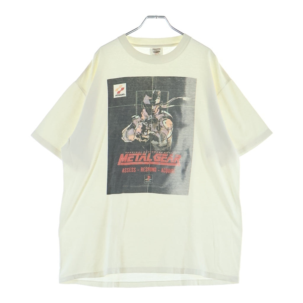 VINTAGE(ヴィンテージ) 90S VINTAGE Metal Gear Solid ヴィンテージ メタルギアソリッド クルーネック 半袖Tシャツカットソー ホワイト