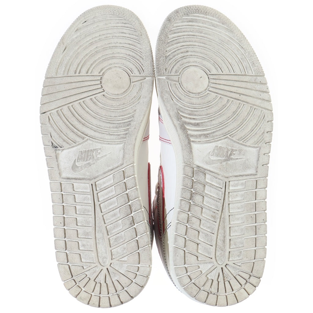 NIKE(ナイキ) AIR JORDAN1 RETRO HIGH OG SAIL UNIVERSITY RED エアジョーダン1 ハイカットスニーカー ホワイト/レッド US8/26cm 555088-160