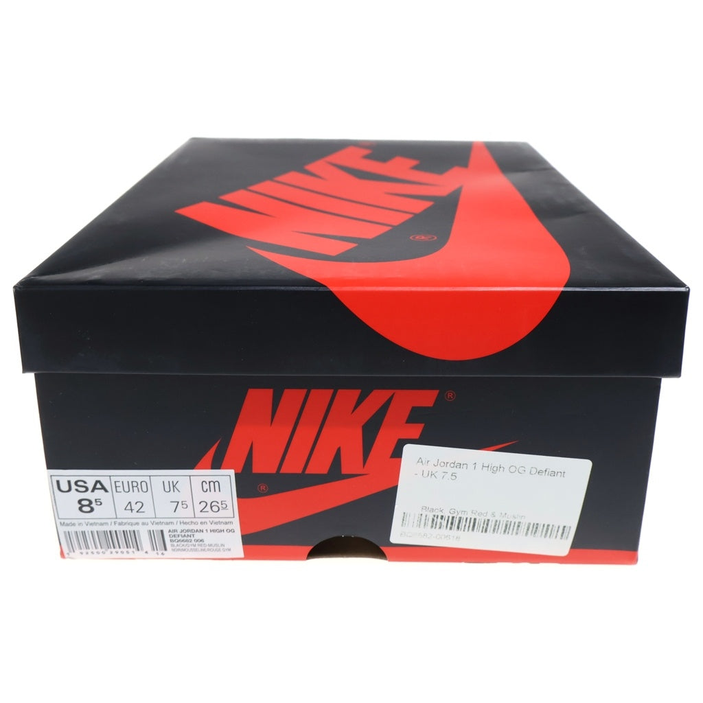 NIKE(ナイキ) AIR JORDAN 1 RETRO HIGH OG COUTURE エアジョーダン1 レトロ クチュール ハイカットスニーカー ブラック/レッド US8/26cm BQ6682-006