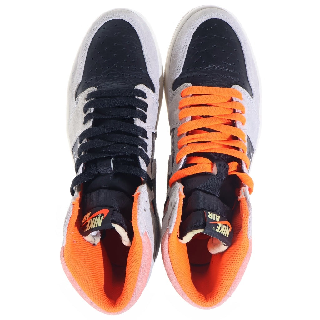 NIKE(ナイキ) AIR JORDAN 1 HIGH OG HYPER CRIMSON エアジョーダン1 ハイパークリムゾン ハイカットスニーカー グレー/ブラック US8/26cm 555088-018