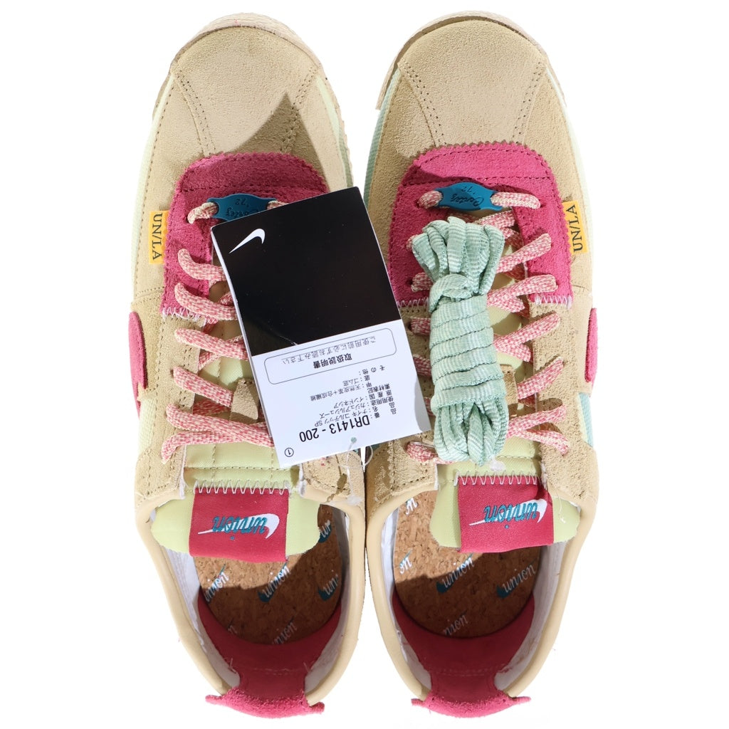 NIKE(ナイキ) ×CORTEZ RED BEIGE DR1413-200 コルテッツ ローカットスニーカー ベージュ/ピンク US8/26cm