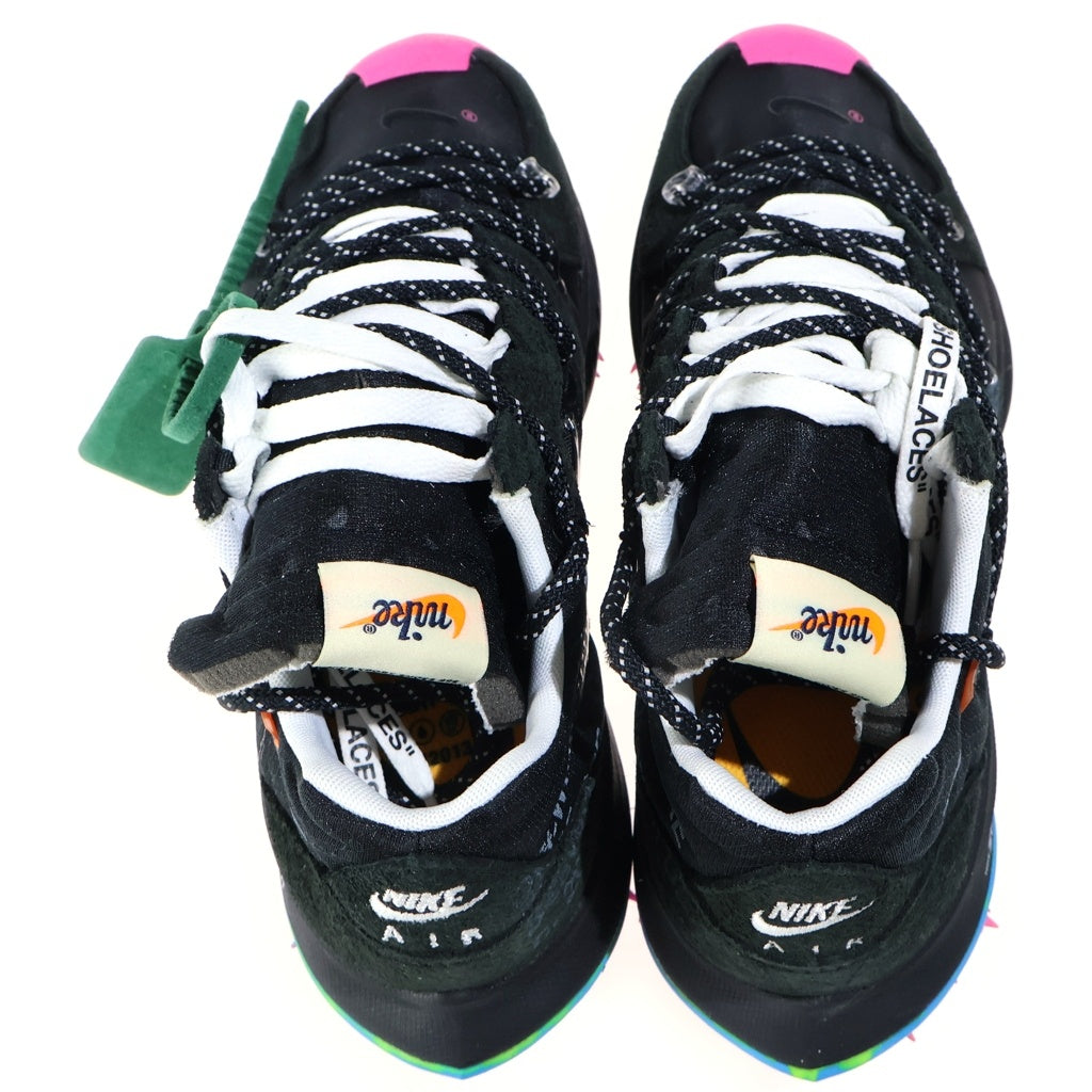 NIKE(ナイキ) ×OFF-WHITE WMNS ZOOM TERRA KIGER 5 OW CD8179-001 ×オフホワイト ウィメンズ ズームテラカイガー ラバースパイク ローカットスニーカー ブラック US8/26cm