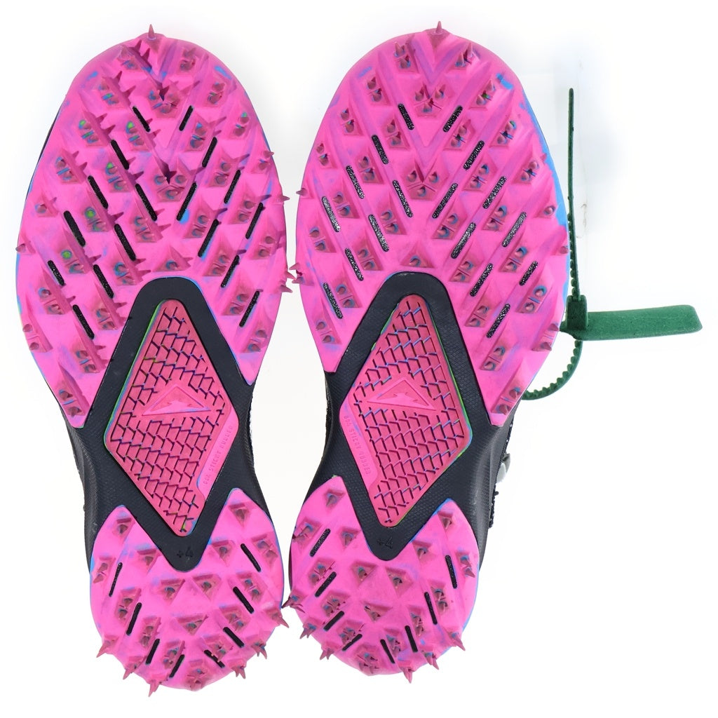 NIKE(ナイキ) ×OFF-WHITE WMNS ZOOM TERRA KIGER 5 OW CD8179-001 ×オフホワイト ウィメンズ ズームテラカイガー ラバースパイク ローカットスニーカー ブラック US8/26cm