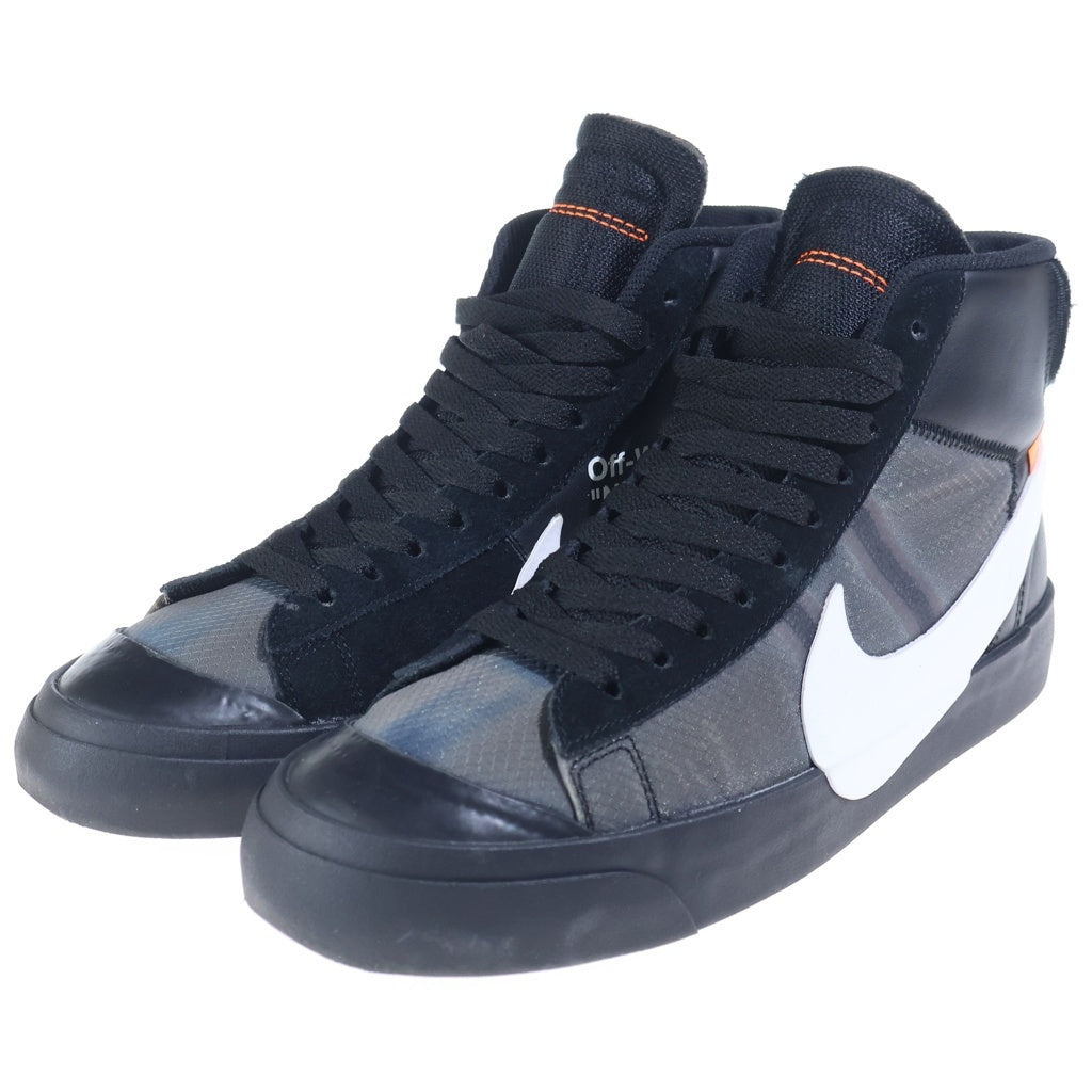 NIKE(ナイキ) ×OFF-WHITE BLAZER MID GRIM REAPER ブレーザーミッドグリムリーパー ミッドカットスニーカー ブラック US8.5/26.5cm AA3832-001