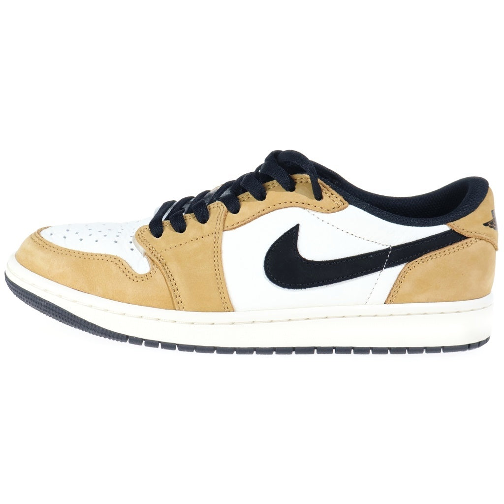 NIKE(ナイキ) AIR JORDAN1 RETRO LOW OG エアジョーダン1 レトロ ローカットスニーカー シューズ ホワイト/ブラウン US9.5/27.5cm CZ0790-107