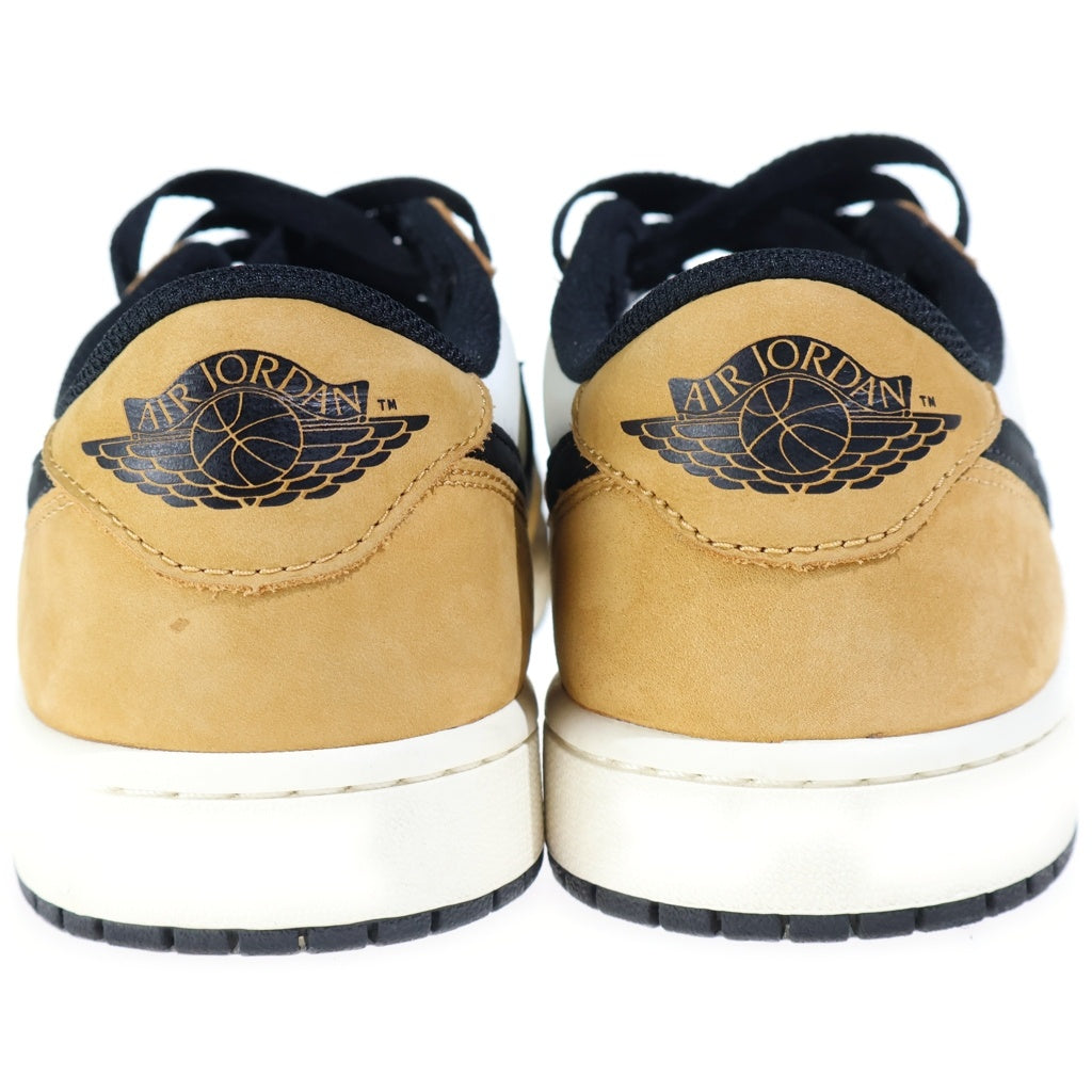 NIKE(ナイキ) AIR JORDAN1 RETRO LOW OG エアジョーダン1 レトロ ローカットスニーカー シューズ ホワイト/ブラウン US9.5/27.5cm CZ0790-107