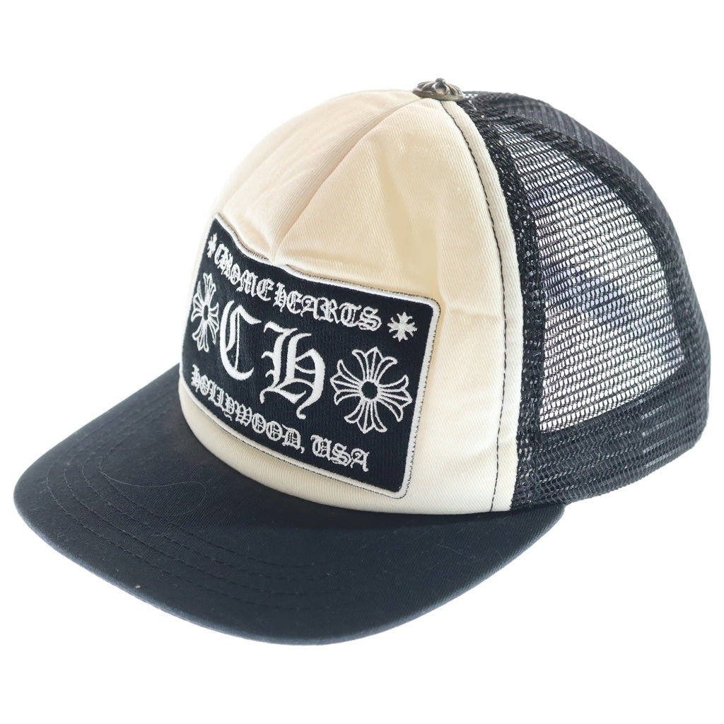 CHROME HEARTS(クロムハーツ) TRUCKER CAP トラッカー メッシュキャップ 帽子 ブラック/ホワイト