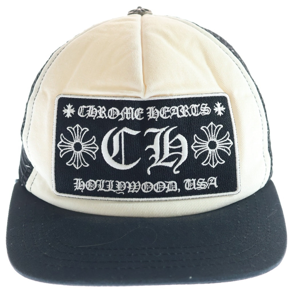 CHROME HEARTS(クロムハーツ) TRUCKER CAP トラッカー メッシュキャップ 帽子 ブラック/ホワイト