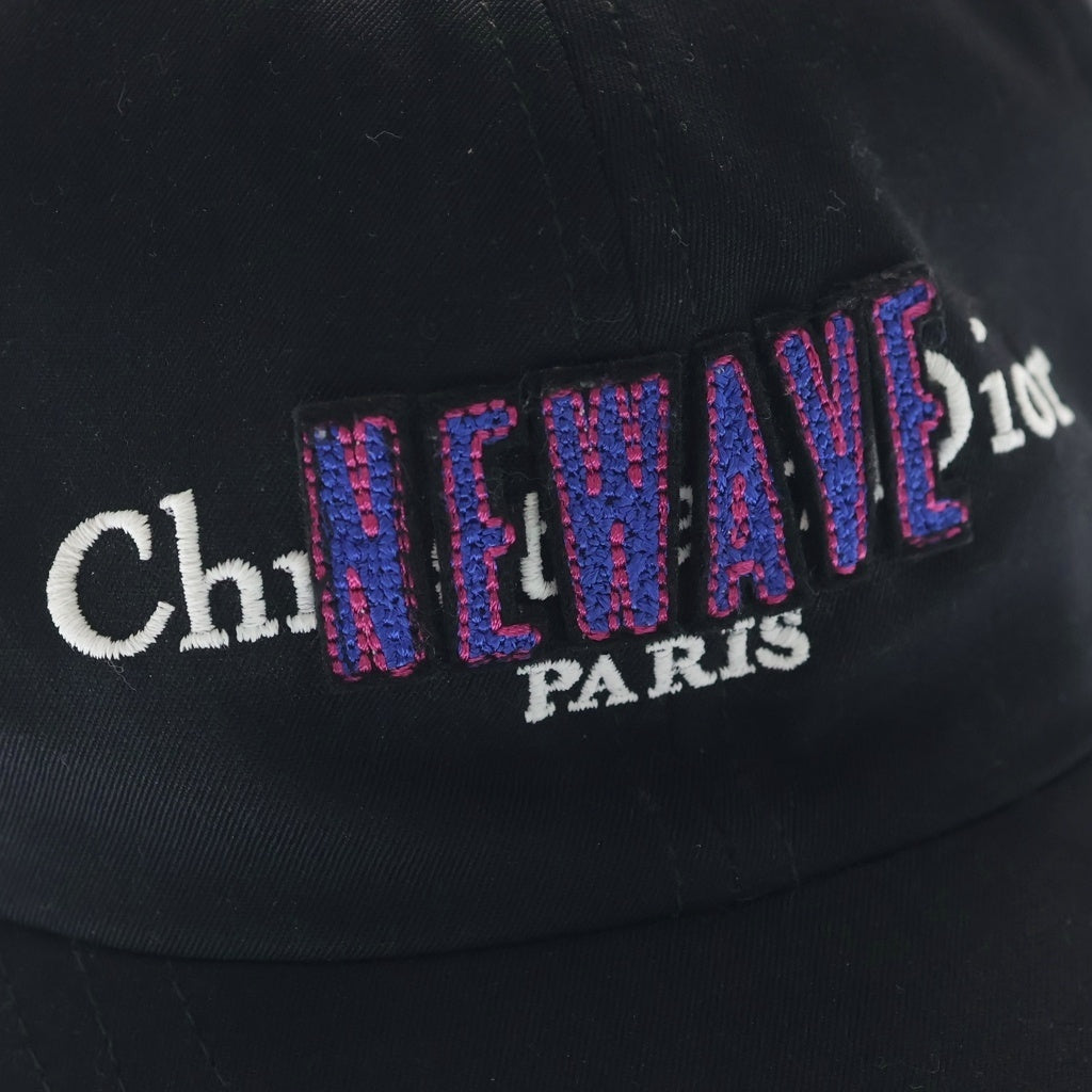 Christian Dior(クリスチャンディオール) 銀座SIX限定 NEW WAVE ニューウェーブ ロゴ刺繍 キャップ 帽子 ブラック 733C901N4372
