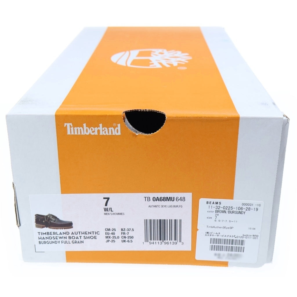 Timberland(ティンバーランド) BEAMS別注 3eye BOAT SHOE 0A68MU ボート デッキシューズ ブラウン