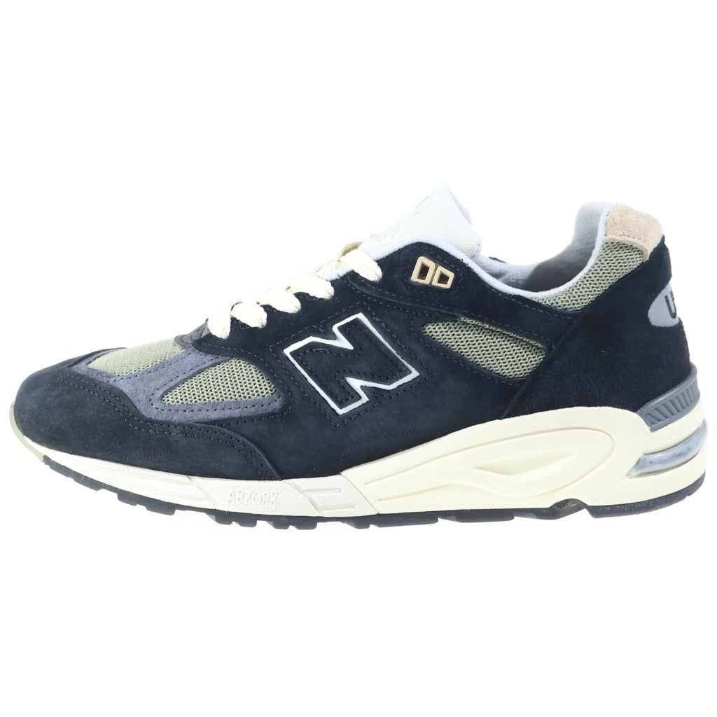 New Balance(ニューバランス) M990TE2 スウェード ローカット スニーカー ブラック US8/26cm