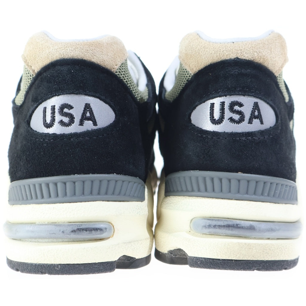 New Balance(ニューバランス) M990TE2 スウェード ローカット スニーカー ブラック US8/26cm