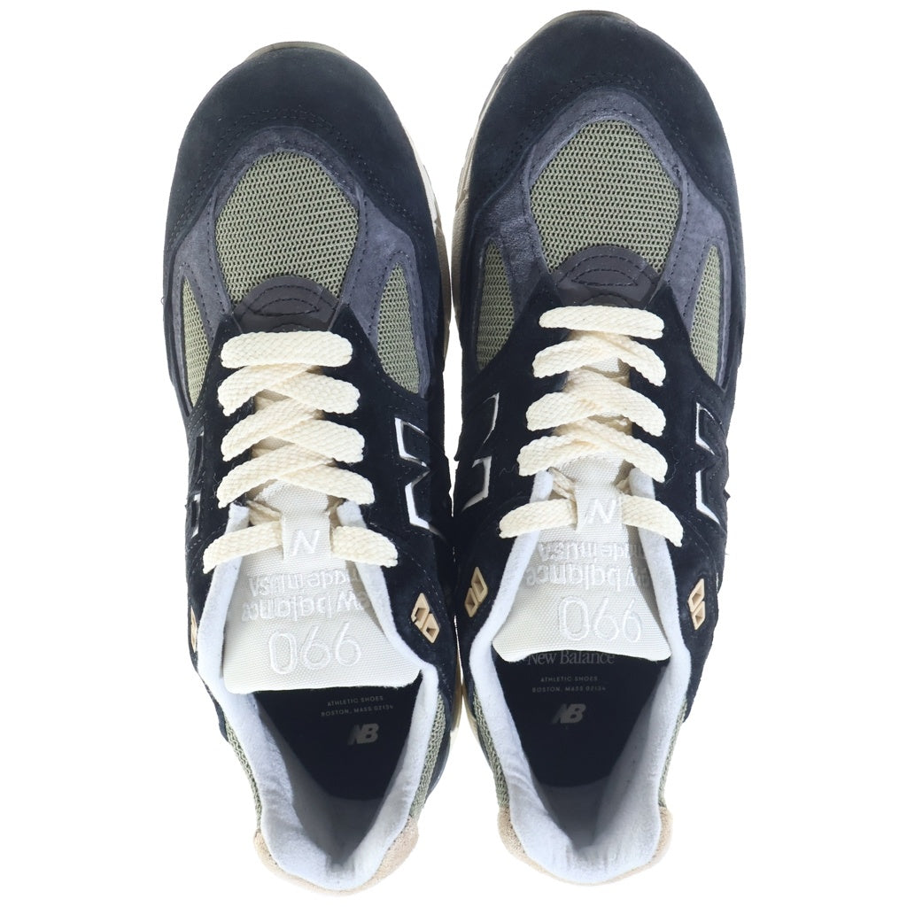 New Balance(ニューバランス) M990TE2 スウェード ローカット スニーカー ブラック US8/26cm