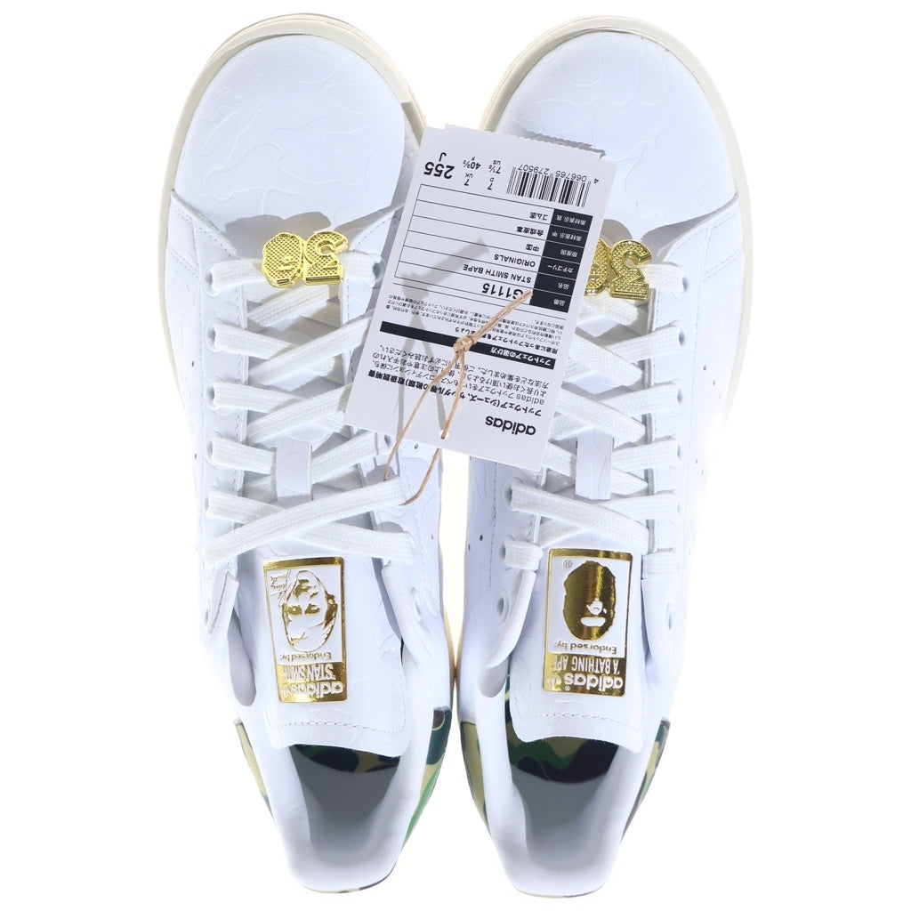 adidas(アディダス) ×A BATHING APE STAN SMITH 30TH ANNIVERSARY ×アベイシングエイプ スタンスミス 30周年 アニバーサリー ローカットスニーカー ホワイト US7.5/25.5cm