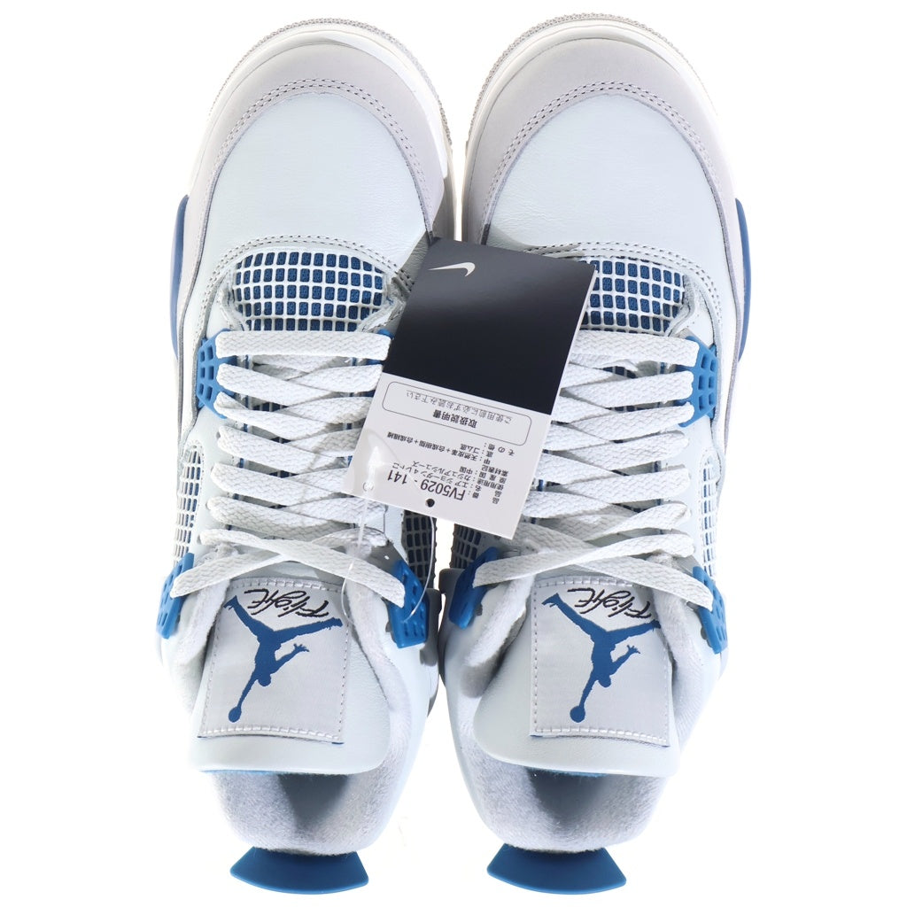 NIKE(ナイキ) AIR JORDAN 4 RETRO INDUSTRIAL BLUE FV5029-141 エアジョーダン4 レトロ インダストリアルブルー ハイカットスニーカー ホワイト/ブルー US8/26cm