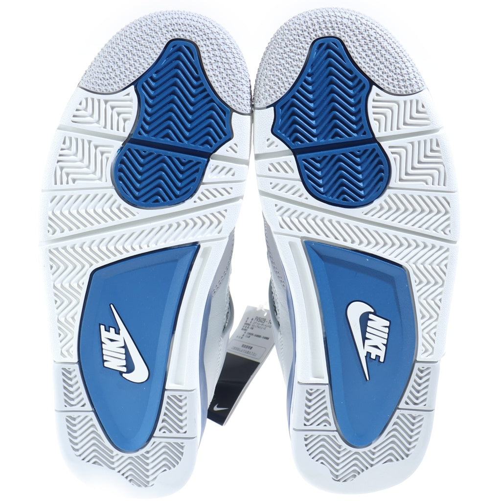 NIKE(ナイキ) AIR JORDAN 4 RETRO INDUSTRIAL BLUE FV5029-141 エアジョーダン4 レトロ インダストリアルブルー ハイカットスニーカー ホワイト/ブルー US8/26cm