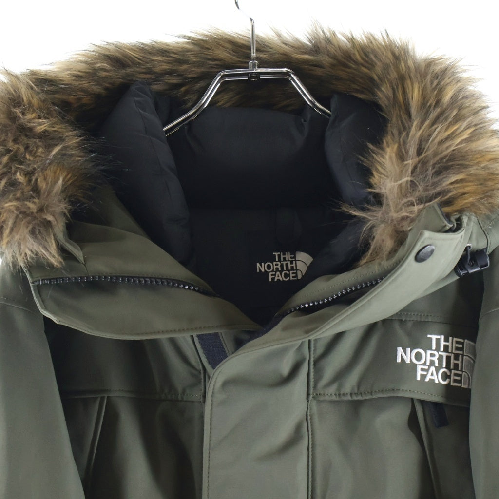 THE NORTH FACE(ザノースフェイス) ANTARCTICA PARKA アンタークティカパーカ フロントロゴエンブロイダリー ファーフーデッド ジップアップ ダウンジャケット カーキ ND92032