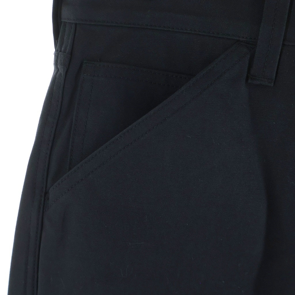 JUNYA WATANABE COMME des GARCONS(ジュンヤワタナベ コムデギャルソン) バック レザー ポケット ワイドパンツ ブラック WP-P004