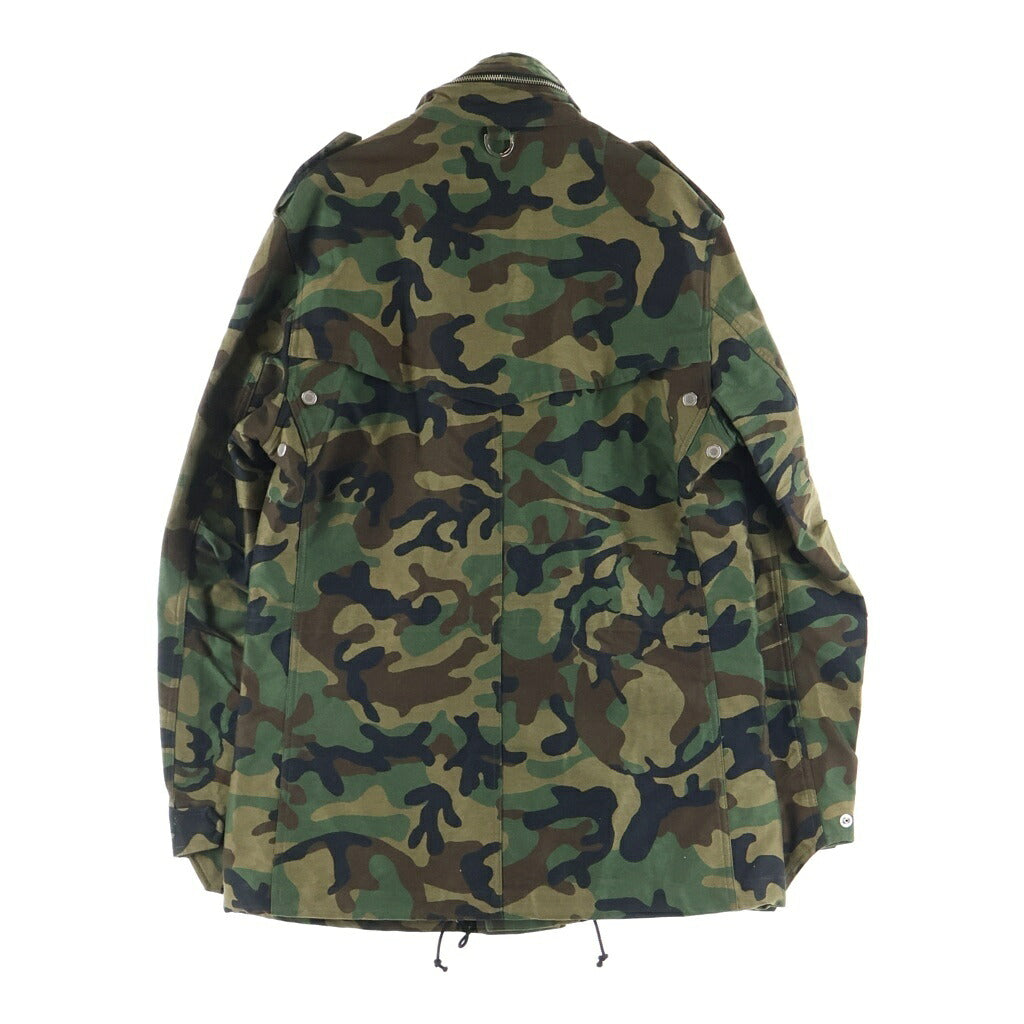 mastermind JAPAN(マスターマインドジャパン) CAMO M-65 JACKET ジャケット アウター ジップアップ ミリタリーデザイン カモフラージュ柄 コットン カーキ MQ-BL3-08