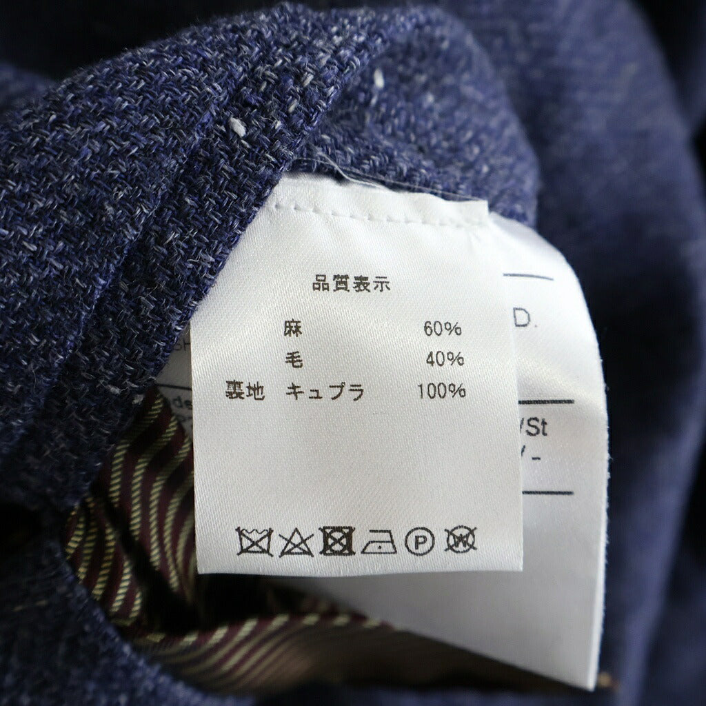NO BRAND(ノーブランド) エルネスト シングルテーラードジャケット ネイビー DJP232311