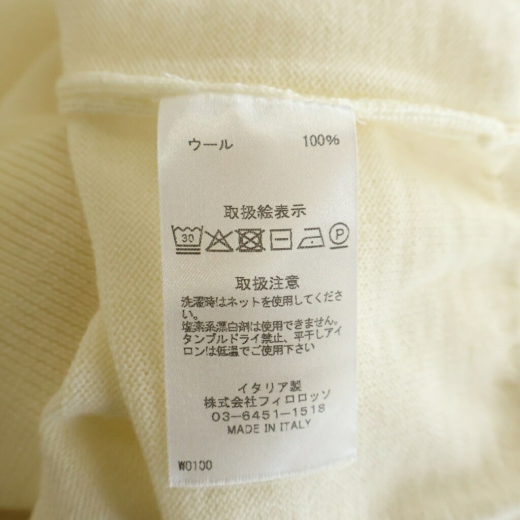 NO BRAND(ノーブランド) ロレンツォーニ ハイネック長袖ウールニット アイボリー