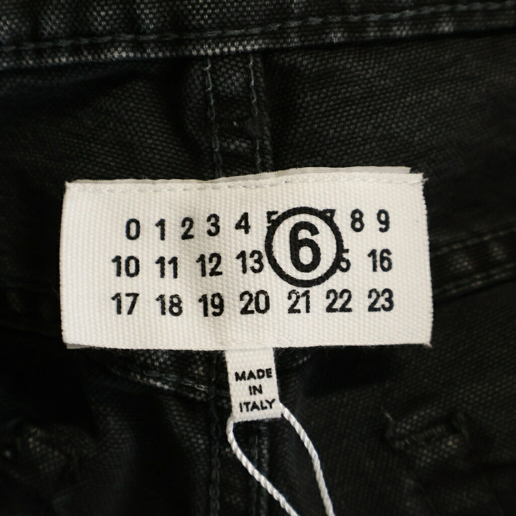 MM6 Maison Margiela(エムエムシックスメゾンマルジェラ) 25SS ストレート ジーンズ デニムパンツ ブラック S52LA0253 M35249