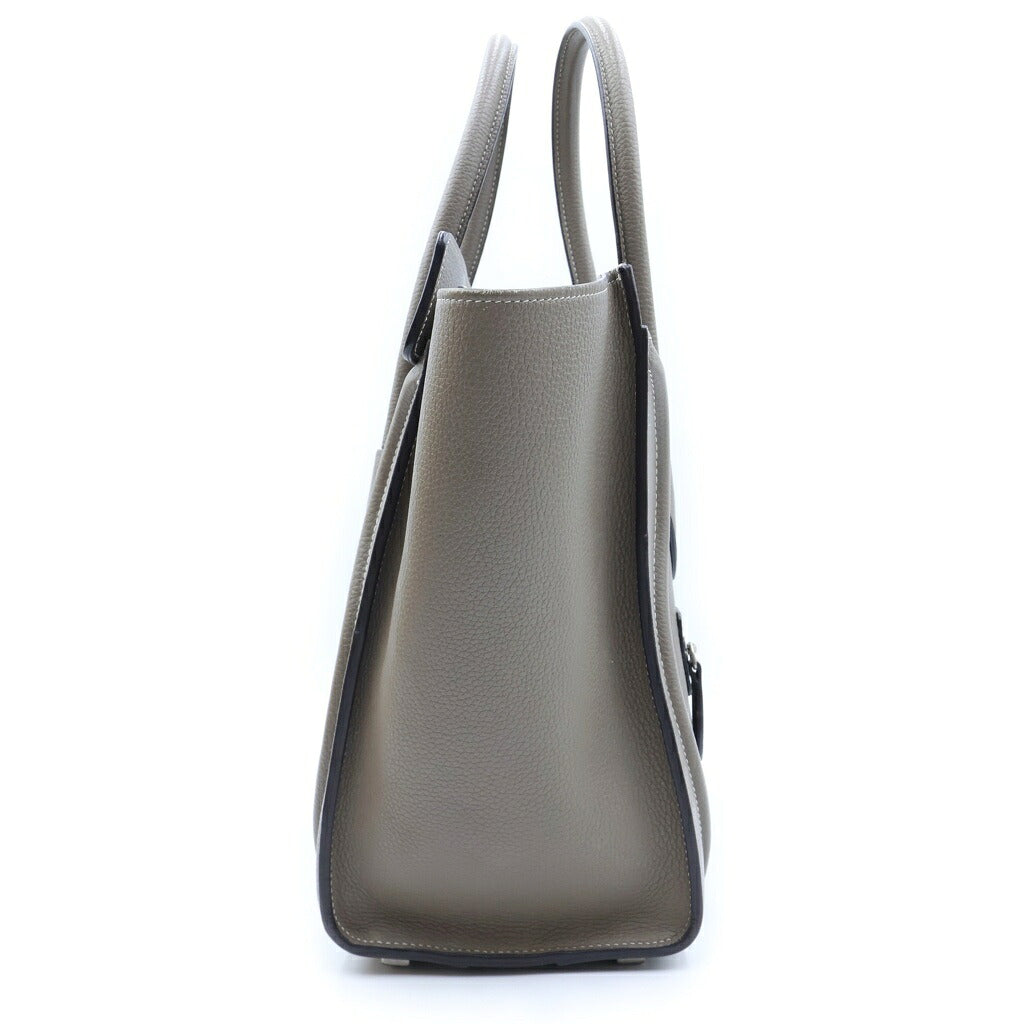 CELINE(セリーヌ) ラゲージ マイクロ ショッパー トートバッグ ハンドバッグ レザー グレージュ