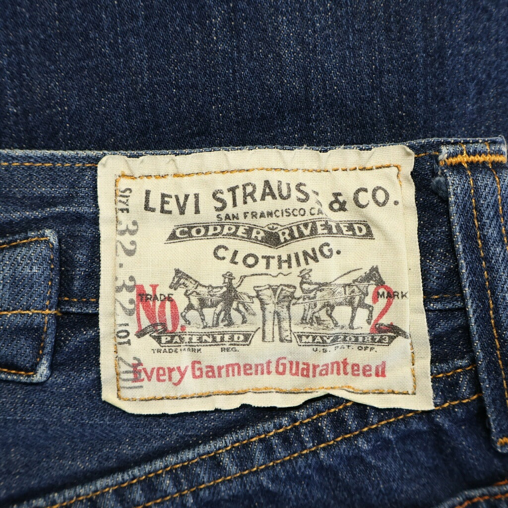 Levi's(リーバイス) 90S VINTAGE ヴィンテージ 201 復刻 USA製 ボタン裏555 バレンシア工場 シンチバッグ ボタンフライ デニムパンツ インディゴ 20201-0020