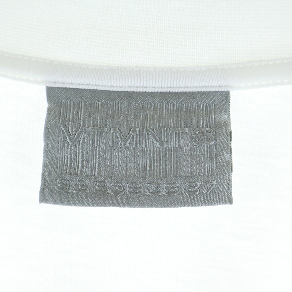 VETEMENTS(ヴェトモン) バーコード プリント クルーネック 半袖Tシャツ カットソー ホワイト VL14TR180B