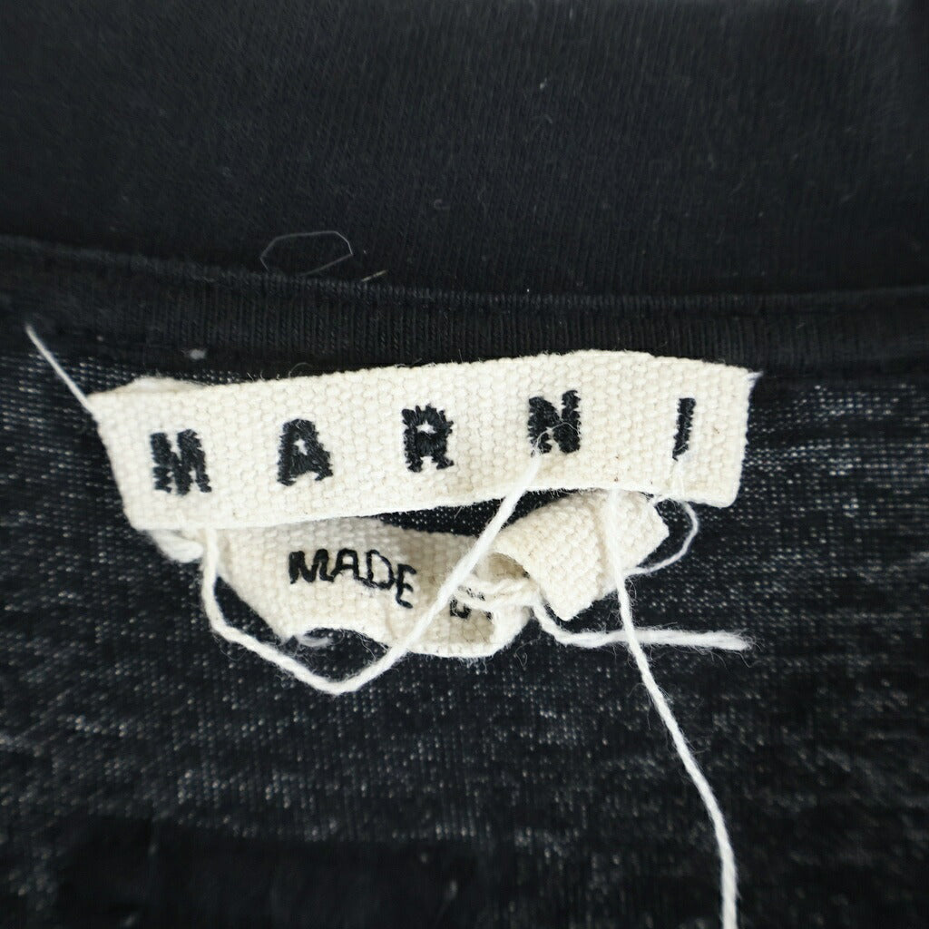 MARNI(マルニ) 20SS レイヤード クルーネック 半袖Tシャツ カットソー ブラック HUMU0034QS
