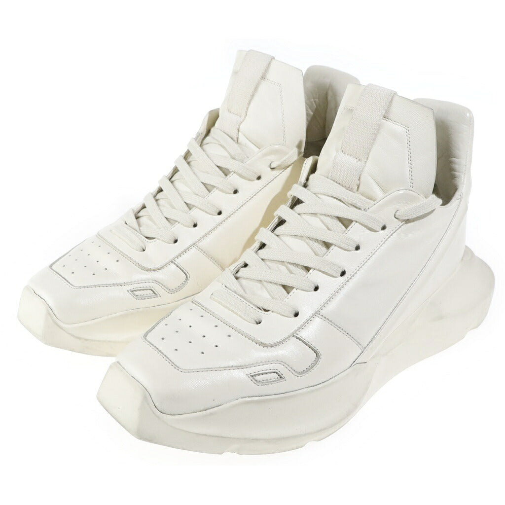Rick Owens(リックオウエンス) 22AW STROBE GETH RUNNER ストロボ ゲス ランナー ローカットスニーカー ホワイト RU01B1814