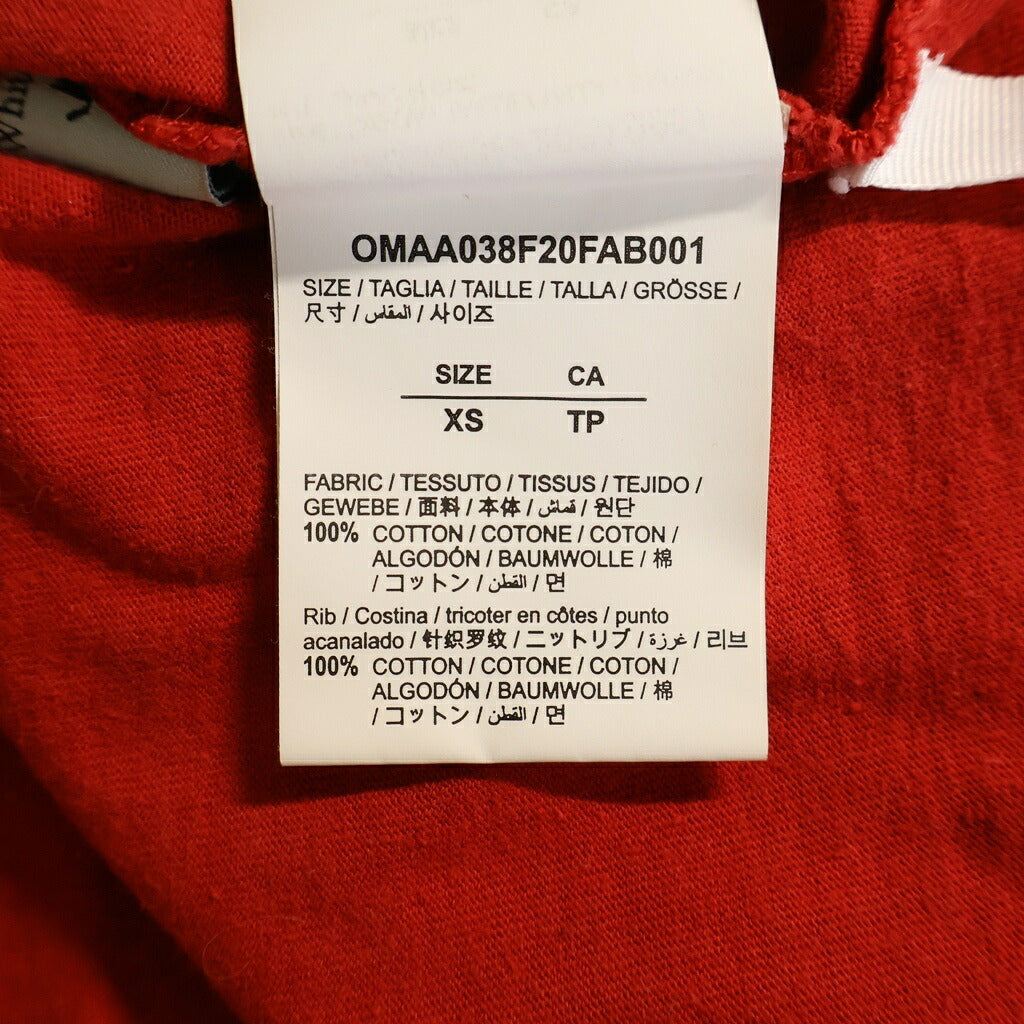 OFF-WHITE(オフホワイト) ■20AW バックアロープリントTシャツ レッド OMAA038F20FAB001