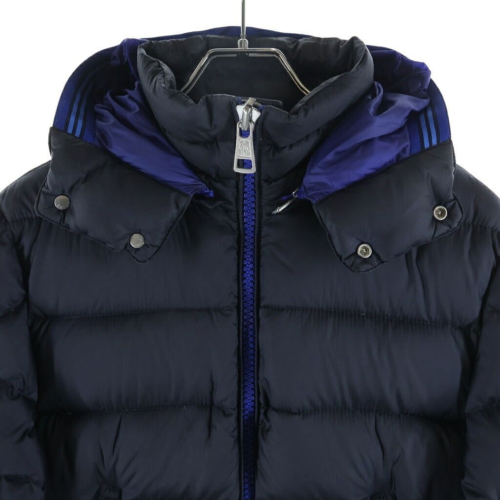 MONCLER(モンクレール) 15AW THOULE GIUBBOTTO トゥール フーデッド ジップアップ ナイロン ダウンジャケット ブラック/ブルー A20914189949 53334