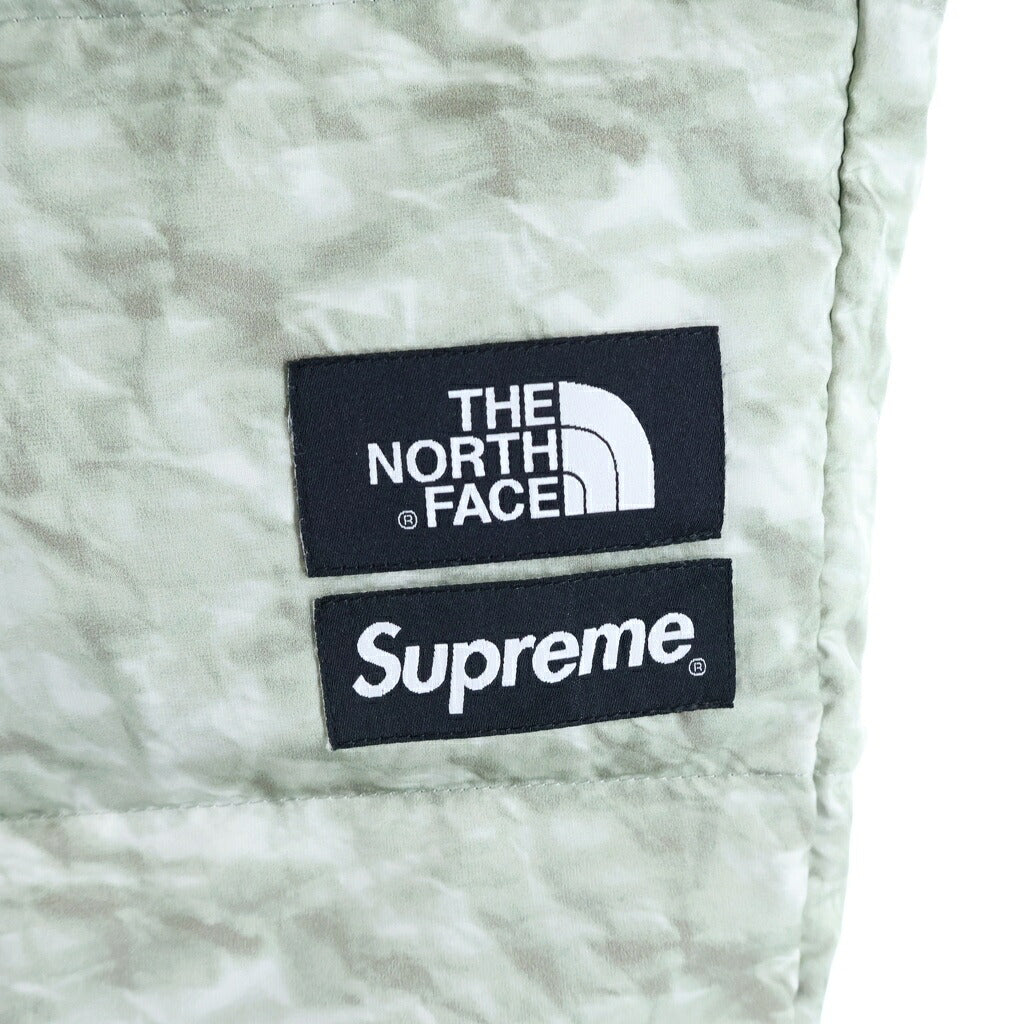SUPREME(シュプリーム) 19AW ×THE NORTH FACE Paper Print Nuptse Pants ザ ノースフェイス ペーパープリント ヌプシパンツ グレー ND91805I