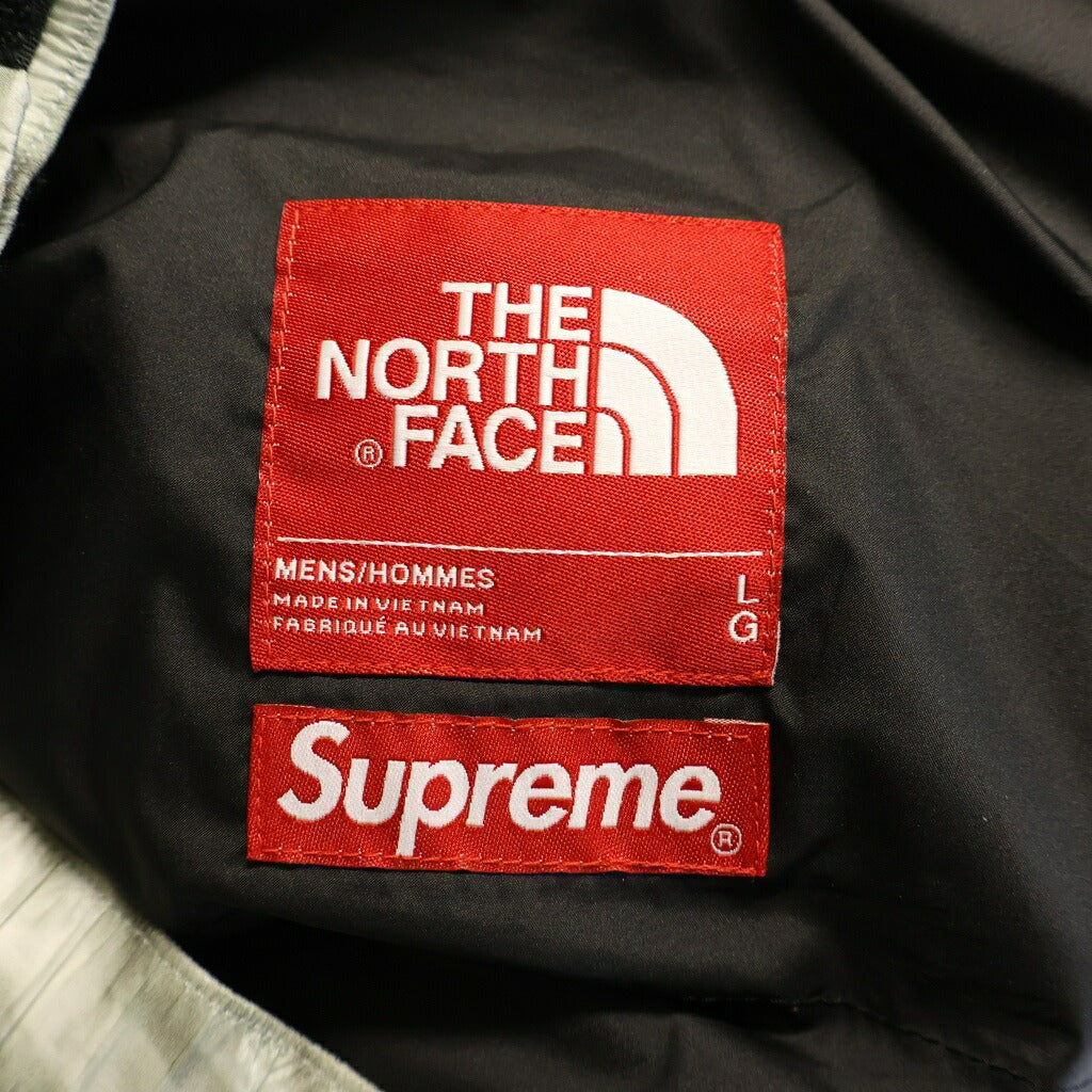 SUPREME(シュプリーム) 19AW ×THE NORTH FACE Paper Print Nuptse Pants ザ ノースフェイス ペーパープリント ヌプシパンツ グレー ND91805I