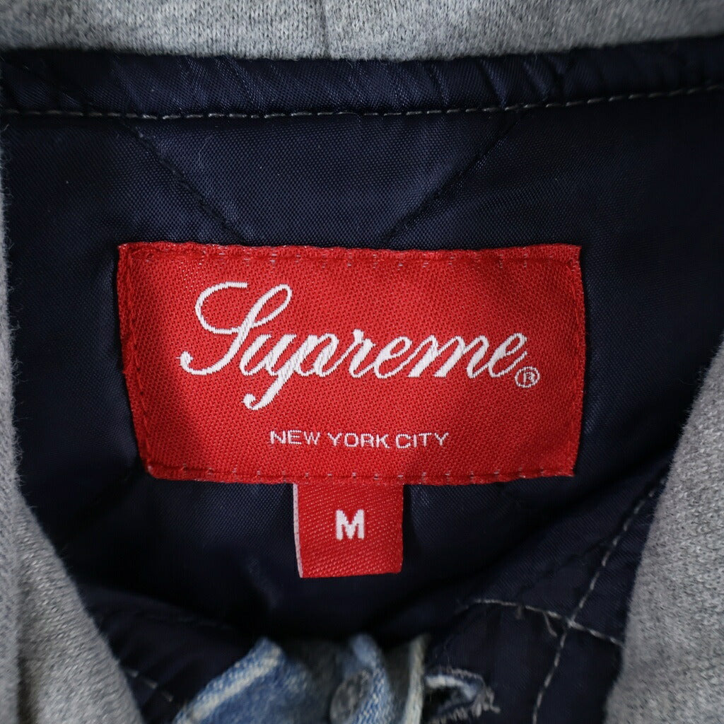 SUPREME(シュプリーム) 22AW Fleece Hooded Denim Shirt フリース フーデッド デニム シャツ インディゴ