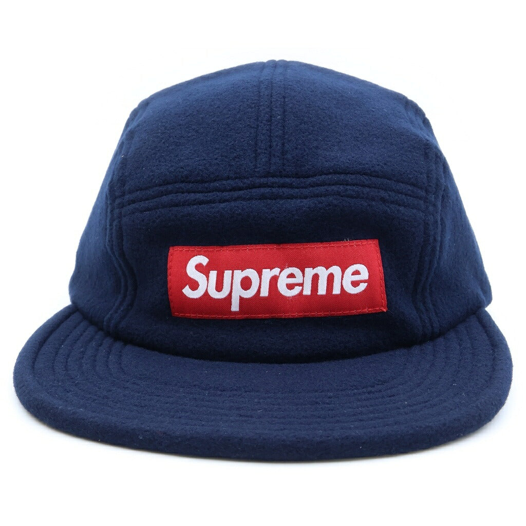 SUPREME(シュプリーム) 18AW Fleece Pullcord Camp Cap フリース プルコード キャンプキャップ ネイビー