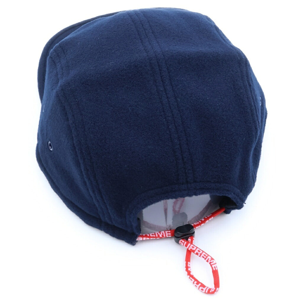 SUPREME(シュプリーム) 18AW Fleece Pullcord Camp Cap フリース プルコード キャンプキャップ ネイビー