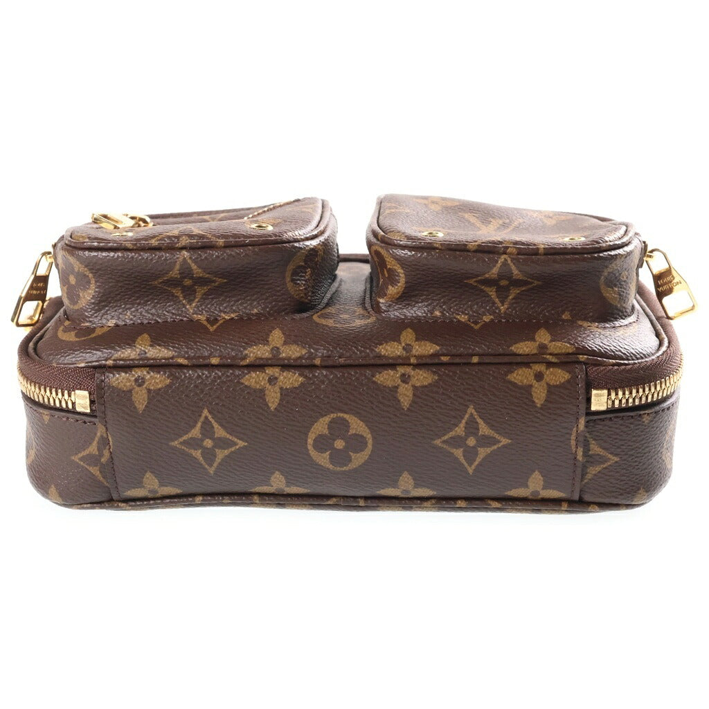 LOUIS VUITTON(ルイヴィトン) モノグラム ユーティリティ ボディバッグ ウエストバッグ PVC×レザー ブラウン M80446 ICタイプ